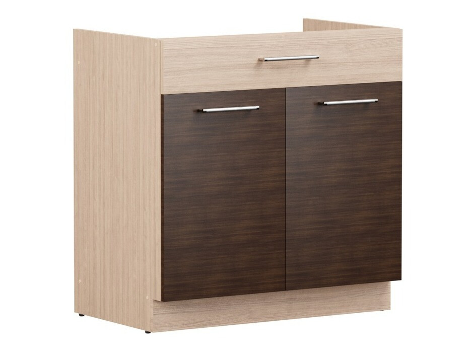 Πολυμορφικό ντουλάπι με συρτάρι και πόρτες Mode Dark 117