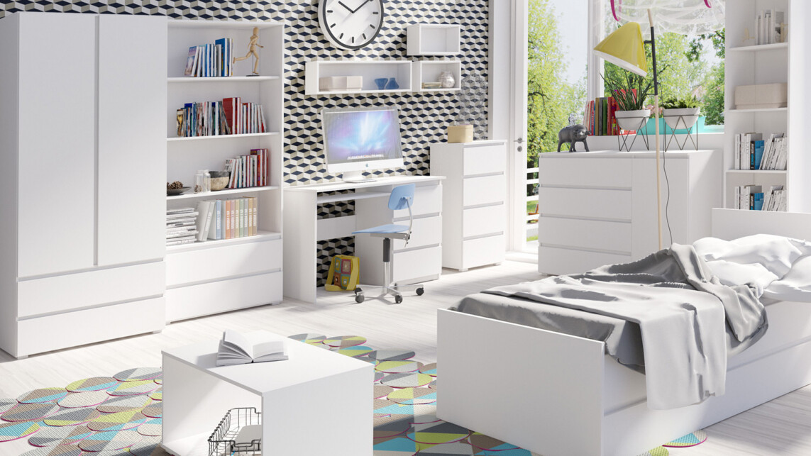 Wall shelf Cirdora 110 (White)