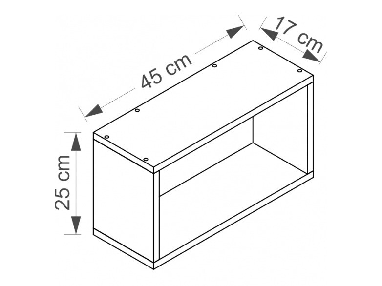 Wall shelf Cirdora 110 (White)