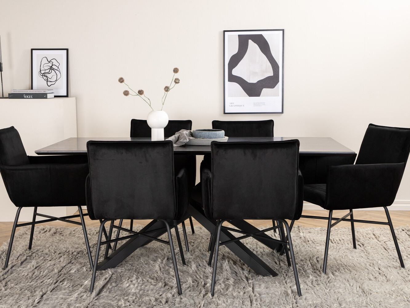Dining set Dallas 2703 (Black)