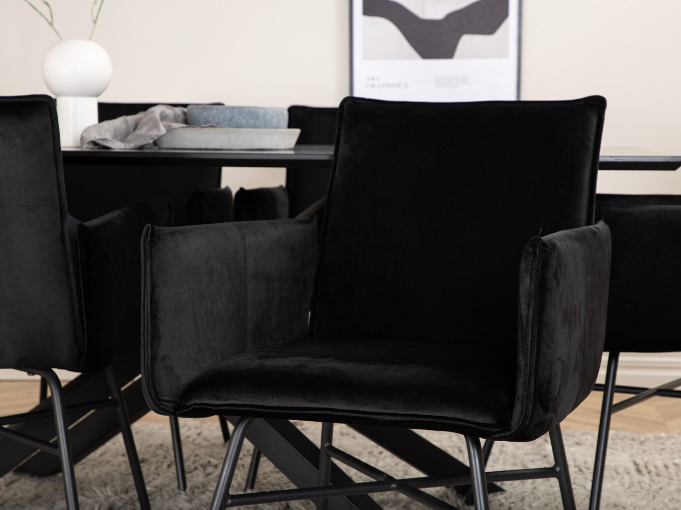 Dining set Dallas 2703 (Black)
