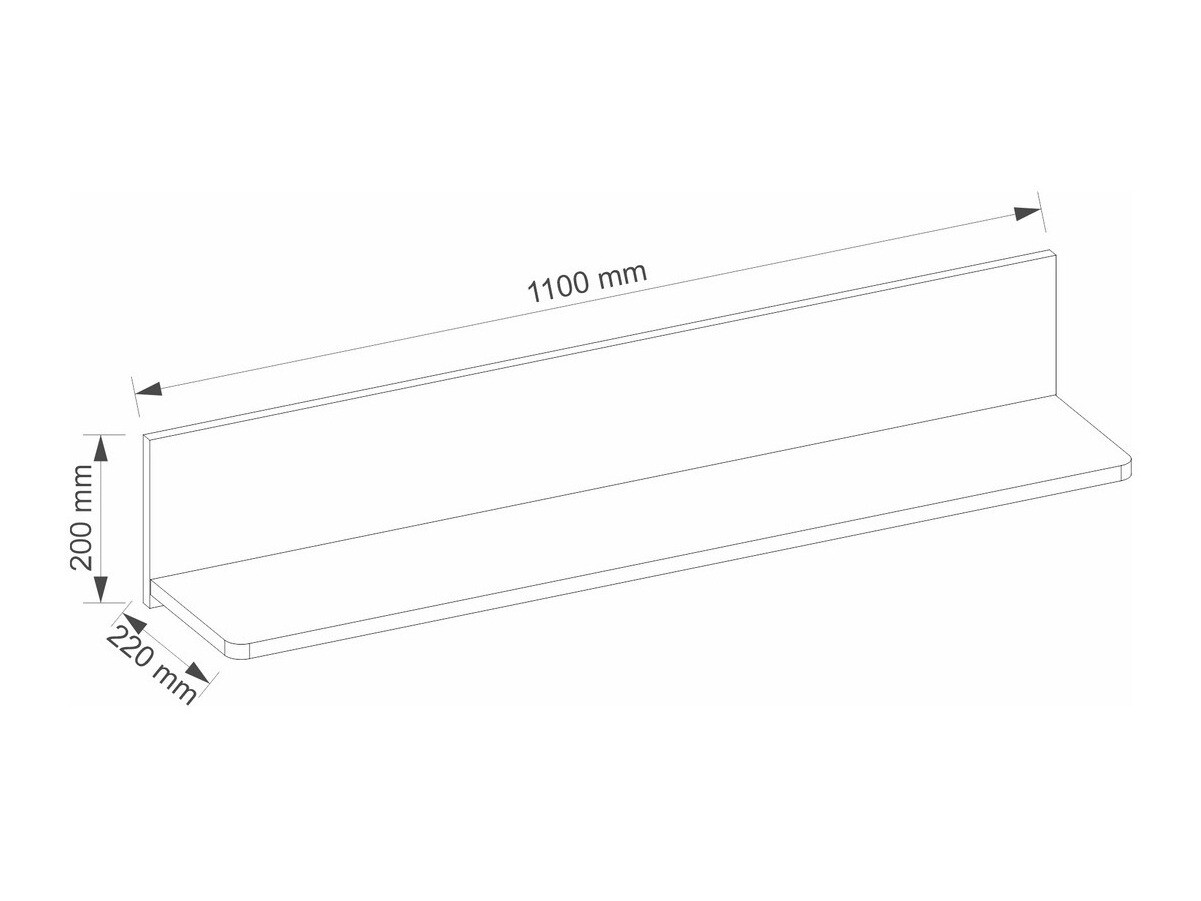 Ράφι τοίχου Elblive 133