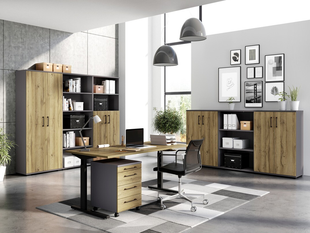 Sideboard Lartesi 101 (Graphite + Grandson oak)