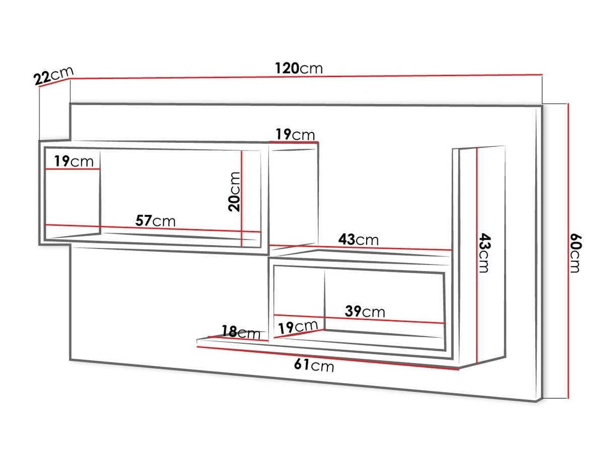 Wall shelf Veravie 129