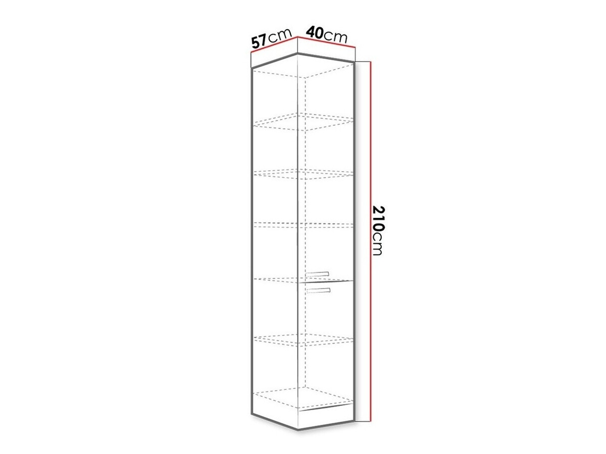 Modular cabinet with doors Multi Grey 118