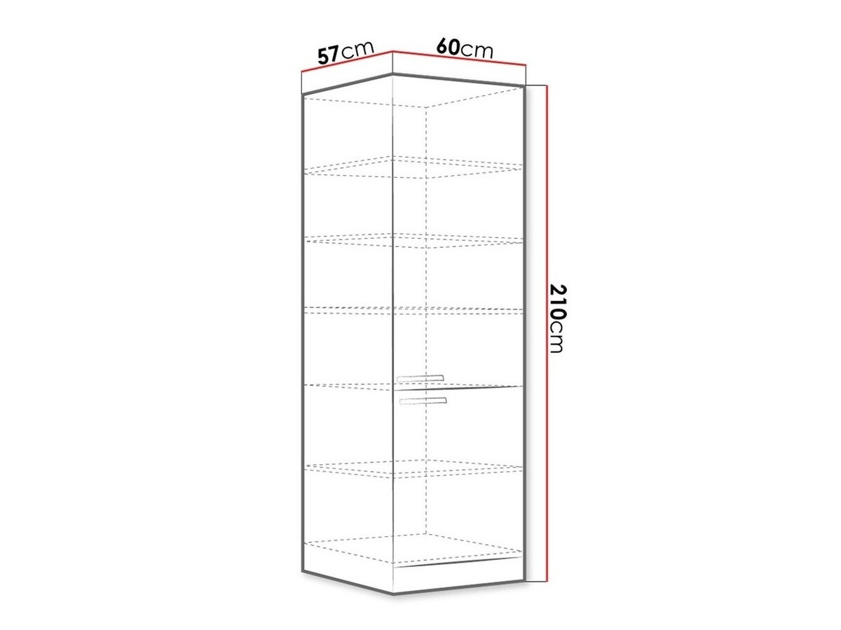Modular cabinet with doors Multi Grey 115