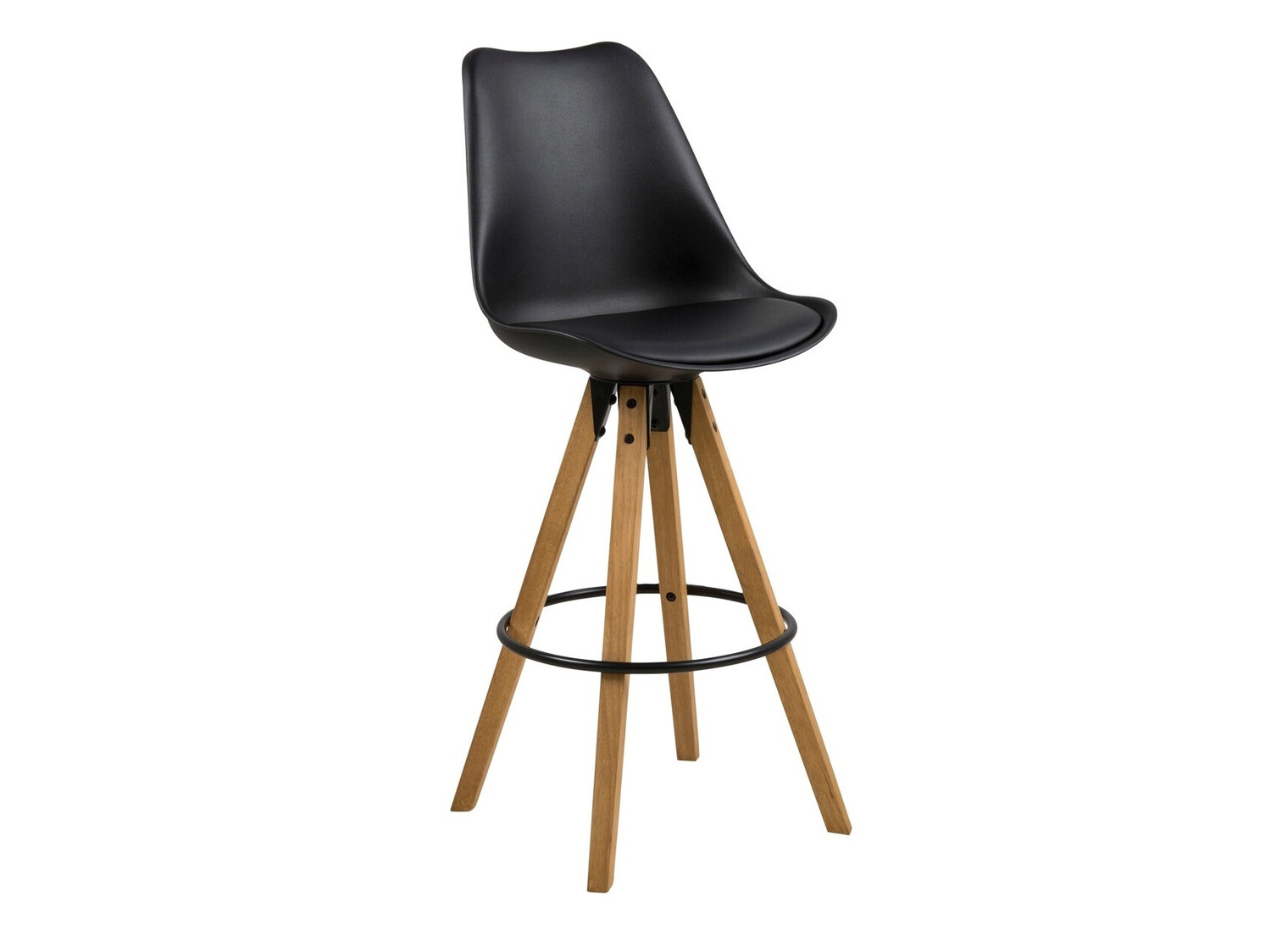 Dining set Norsica 517 (Black + Light wood)