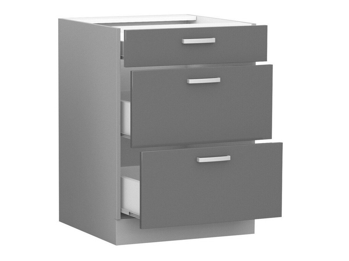Modular cabinet with drawers Multi Grey 105