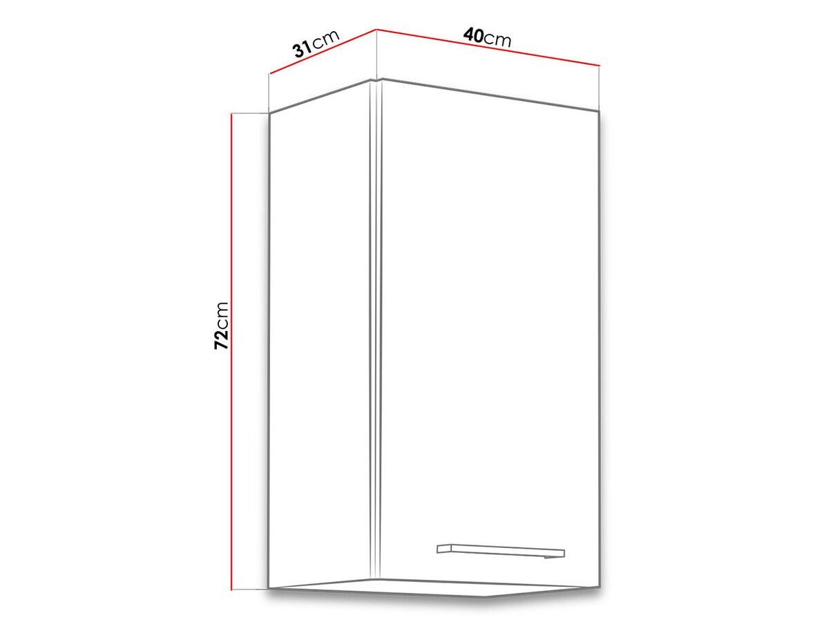 Modular wall cabinet Wood Grey 118