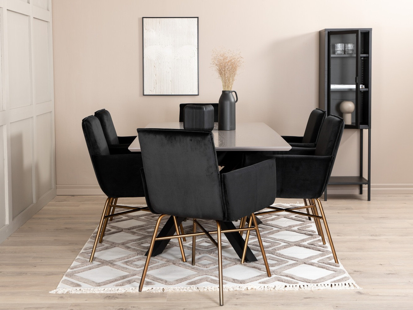 Dining set Dallas 2701 (Black + Copper)