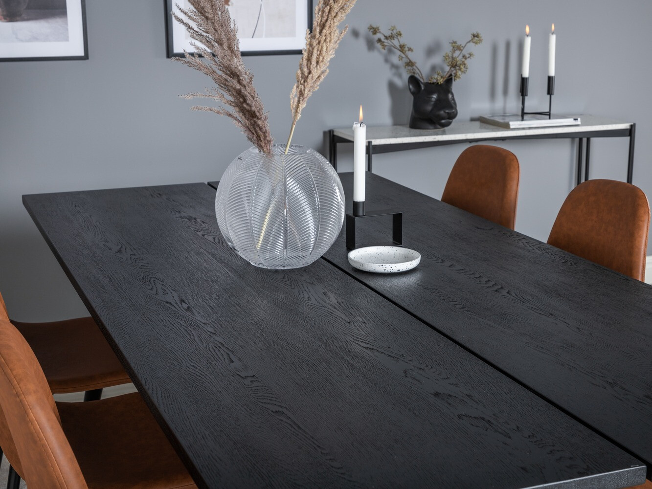 Dining set Dallas 1681 (Brown + Black)