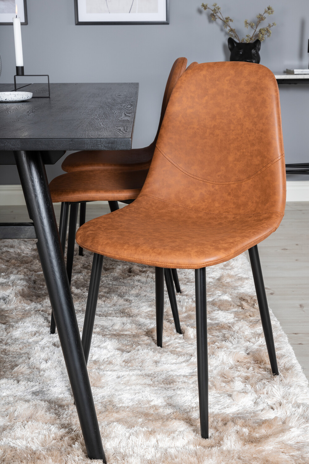 Dining set Dallas 1681 (Brown + Black)