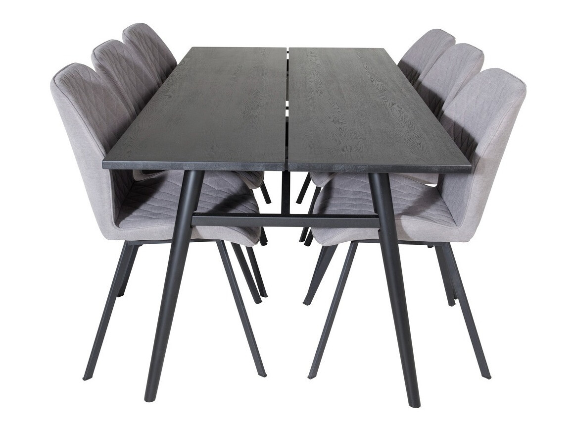 Dining set Dallas 1686 (Grey + Black)