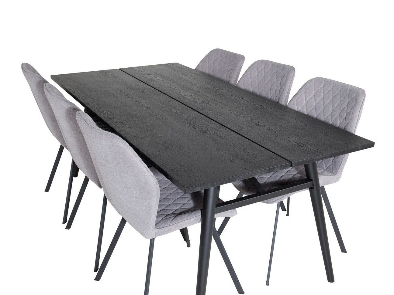 Dining set Dallas 1686 (Grey + Black)
