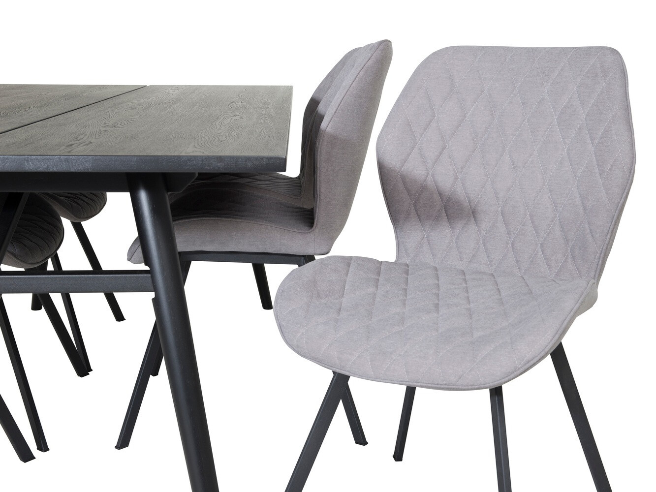 Dining set Dallas 1686 (Grey + Black)