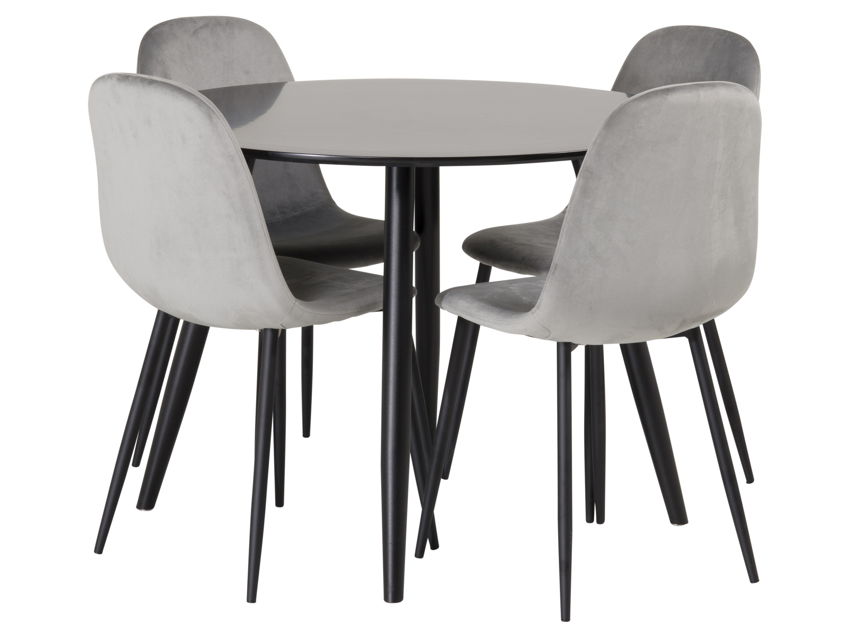 Dining set Dallas 348 (Grey + Black)