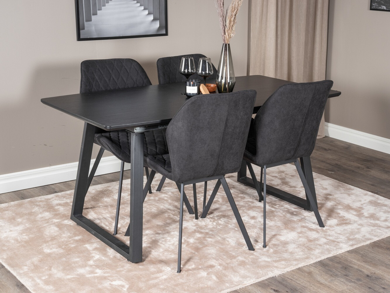 Dining set Dallas 1997 (Black)