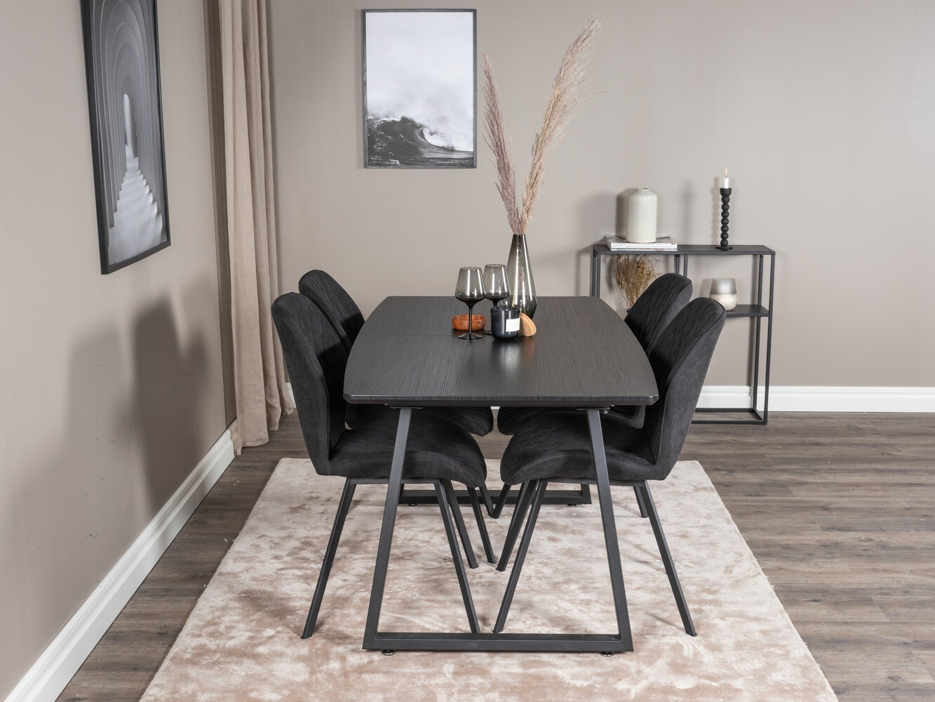 Dining set Dallas 1997 (Black)