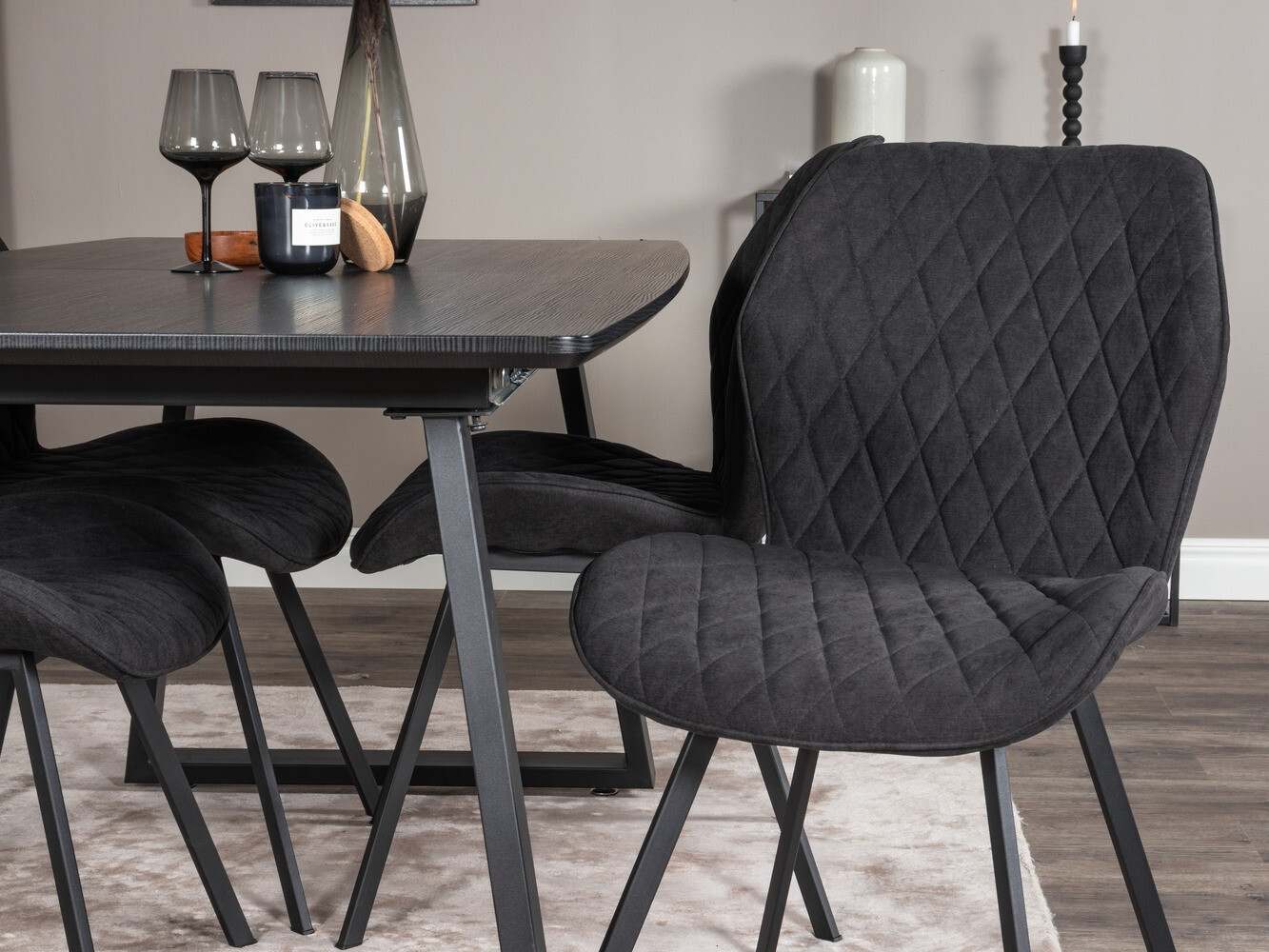 Dining set Dallas 1997 (Black)