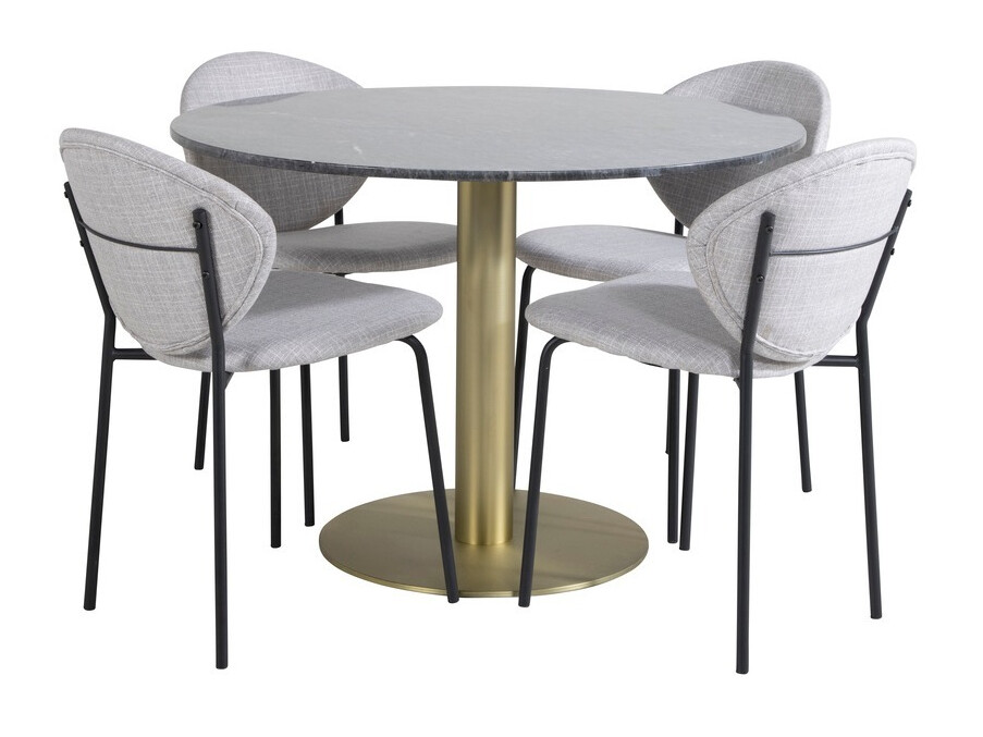 Dining set Dallas 1209 (Grey + Black)