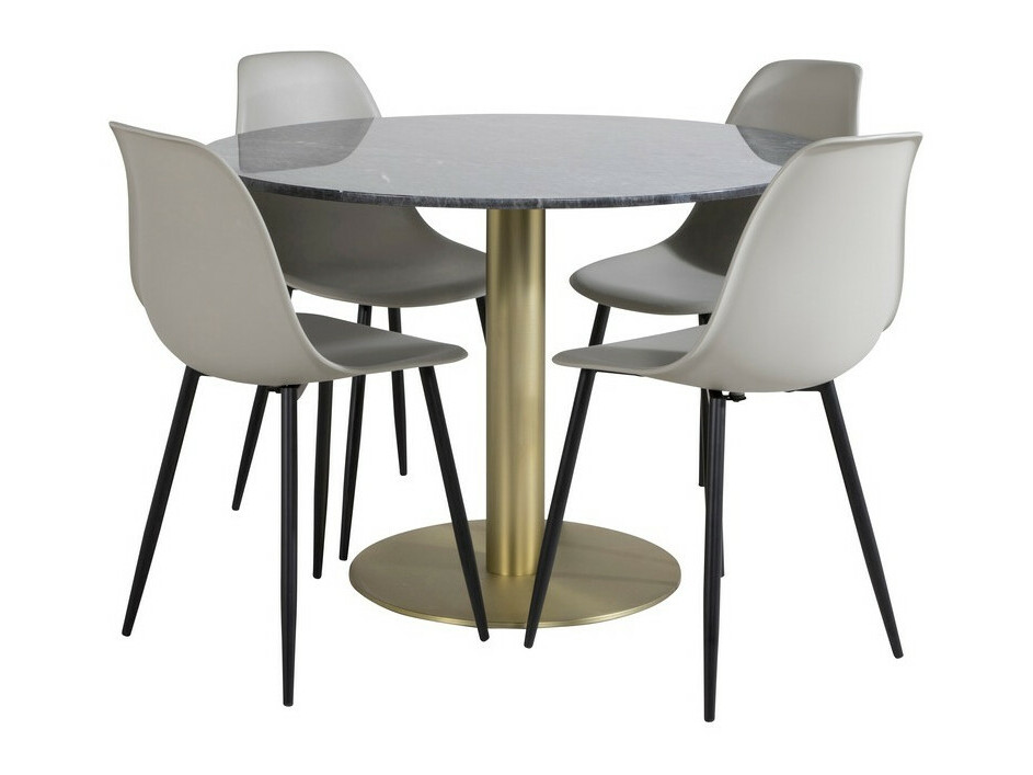 Dining set Dallas 1214 (Grey + Black)