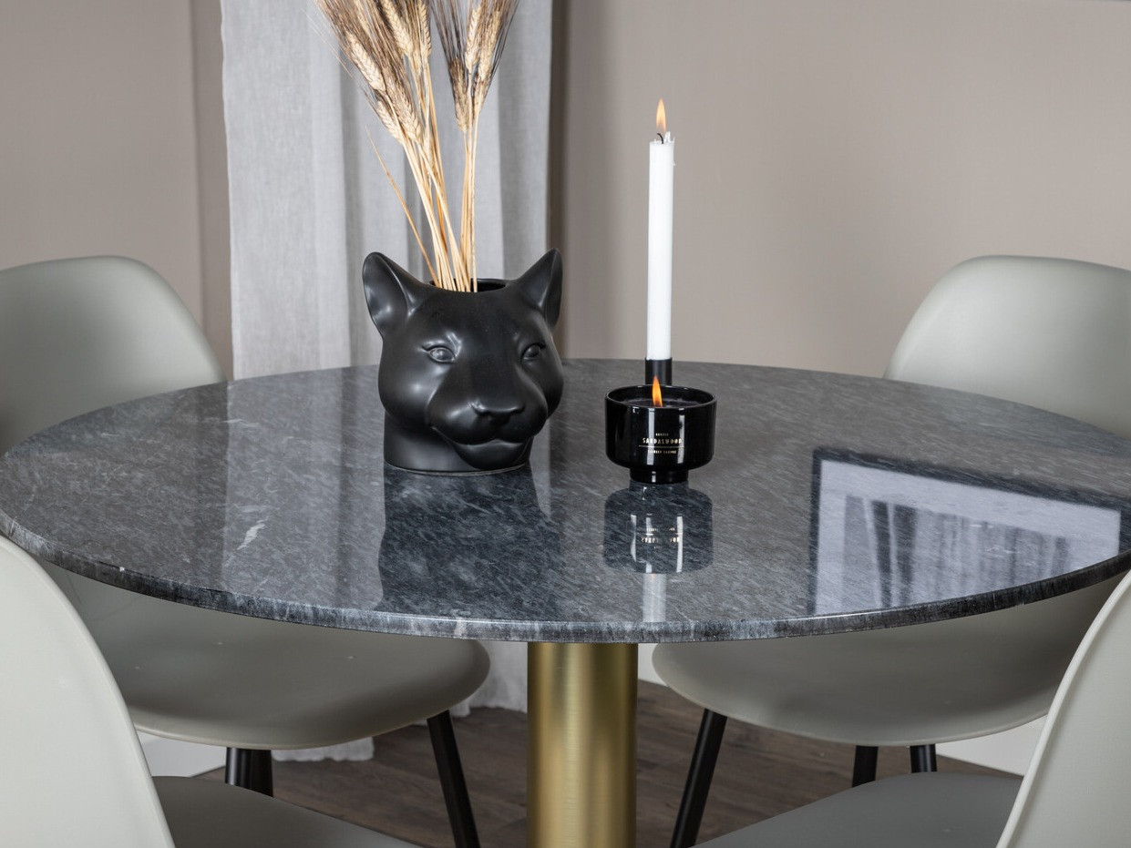 Dining set Dallas 1214 (Grey + Black)