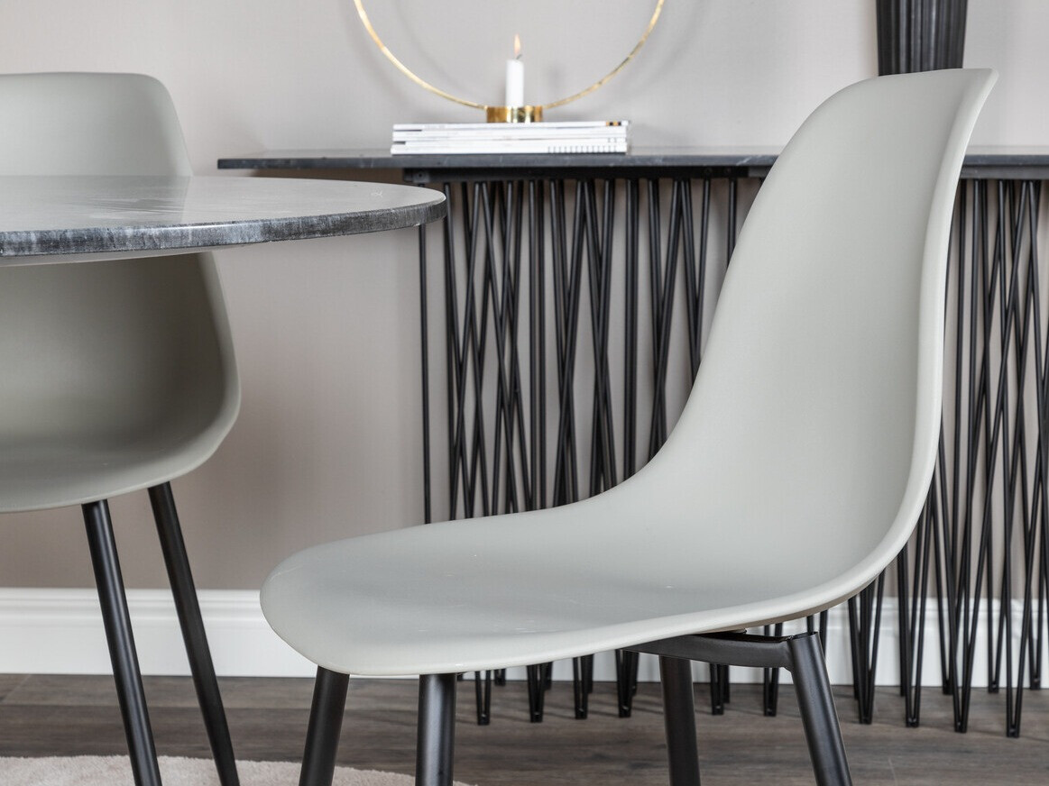 Dining set Dallas 1214 (Grey + Black)