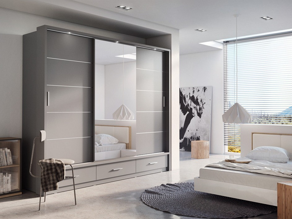 Wardrobe Fresno 100 (Grey)