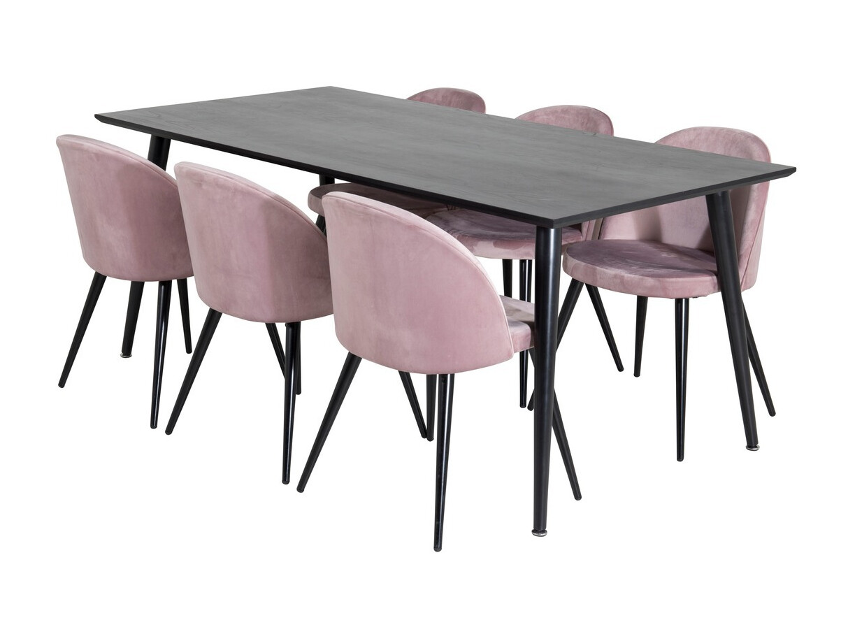 Dining set Dallas 1335 (Pink + Black)