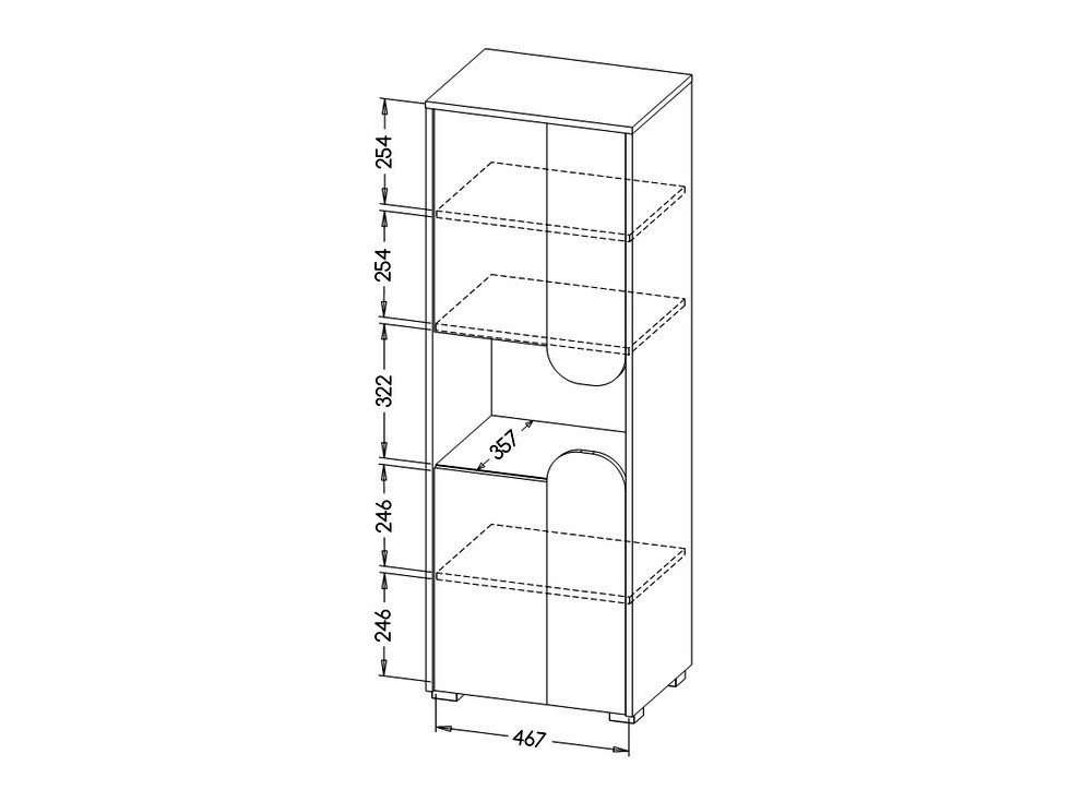 Bookcase Lomteo 103