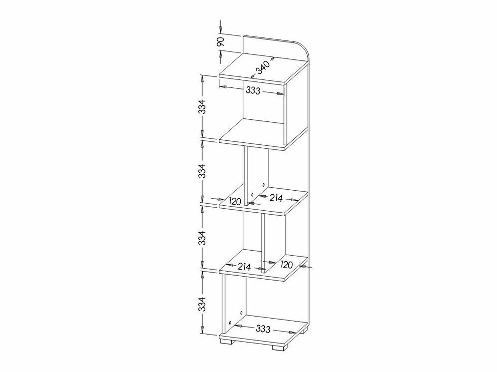 Bookcase Lomteo 104