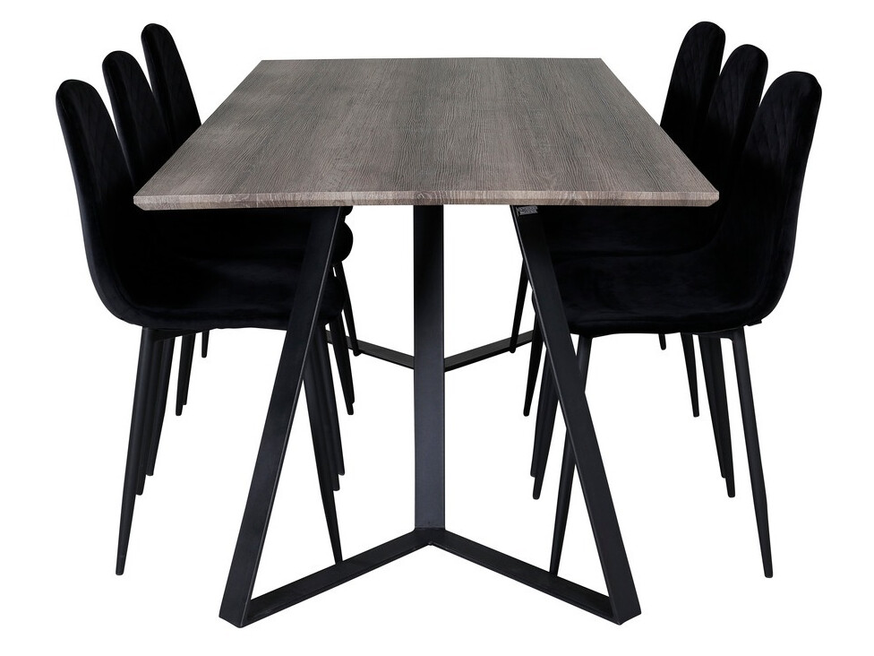 Dining set Dallas 1357 (Black)