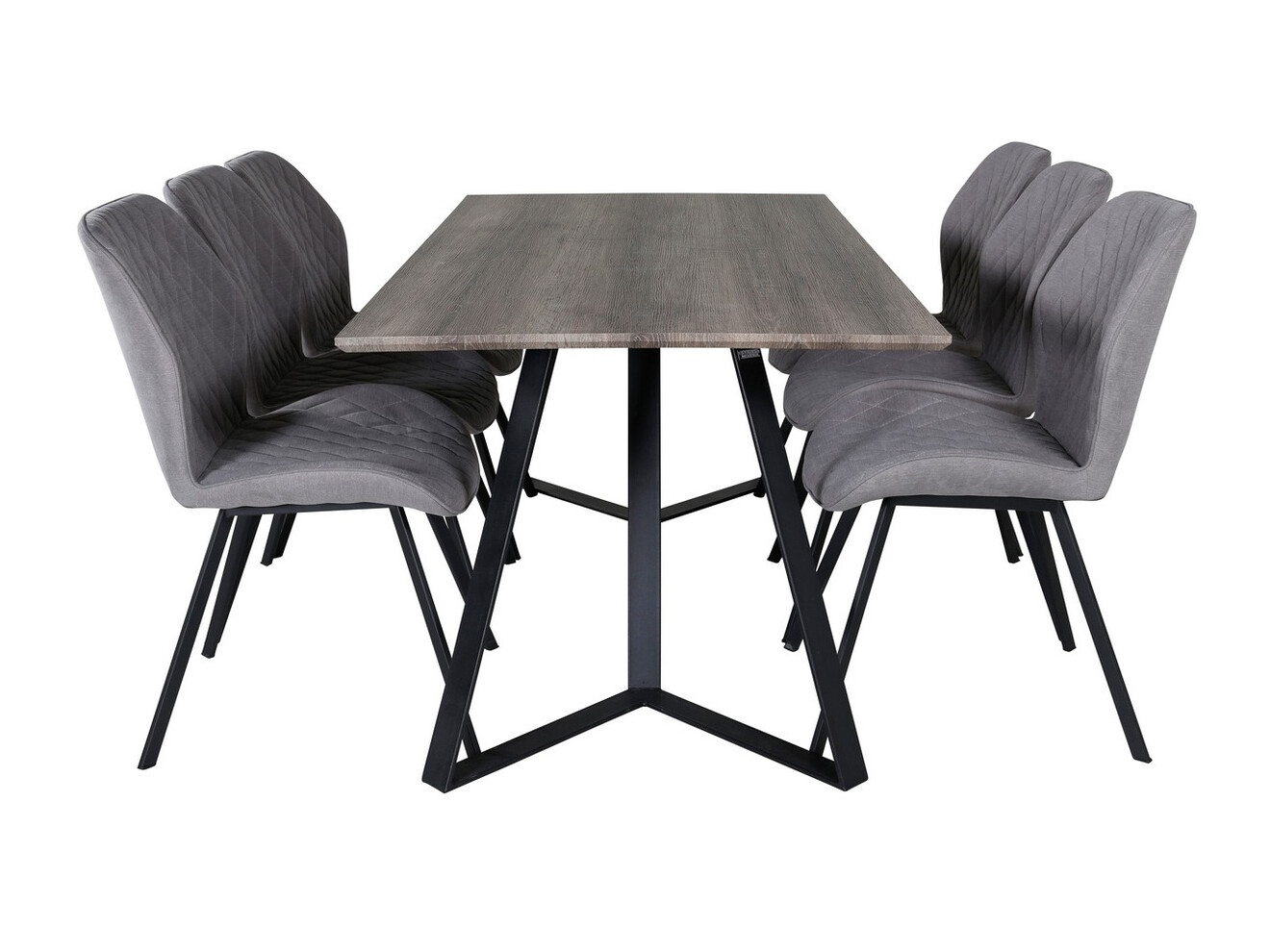 Dining set Dallas 1359 (Grey + Black)