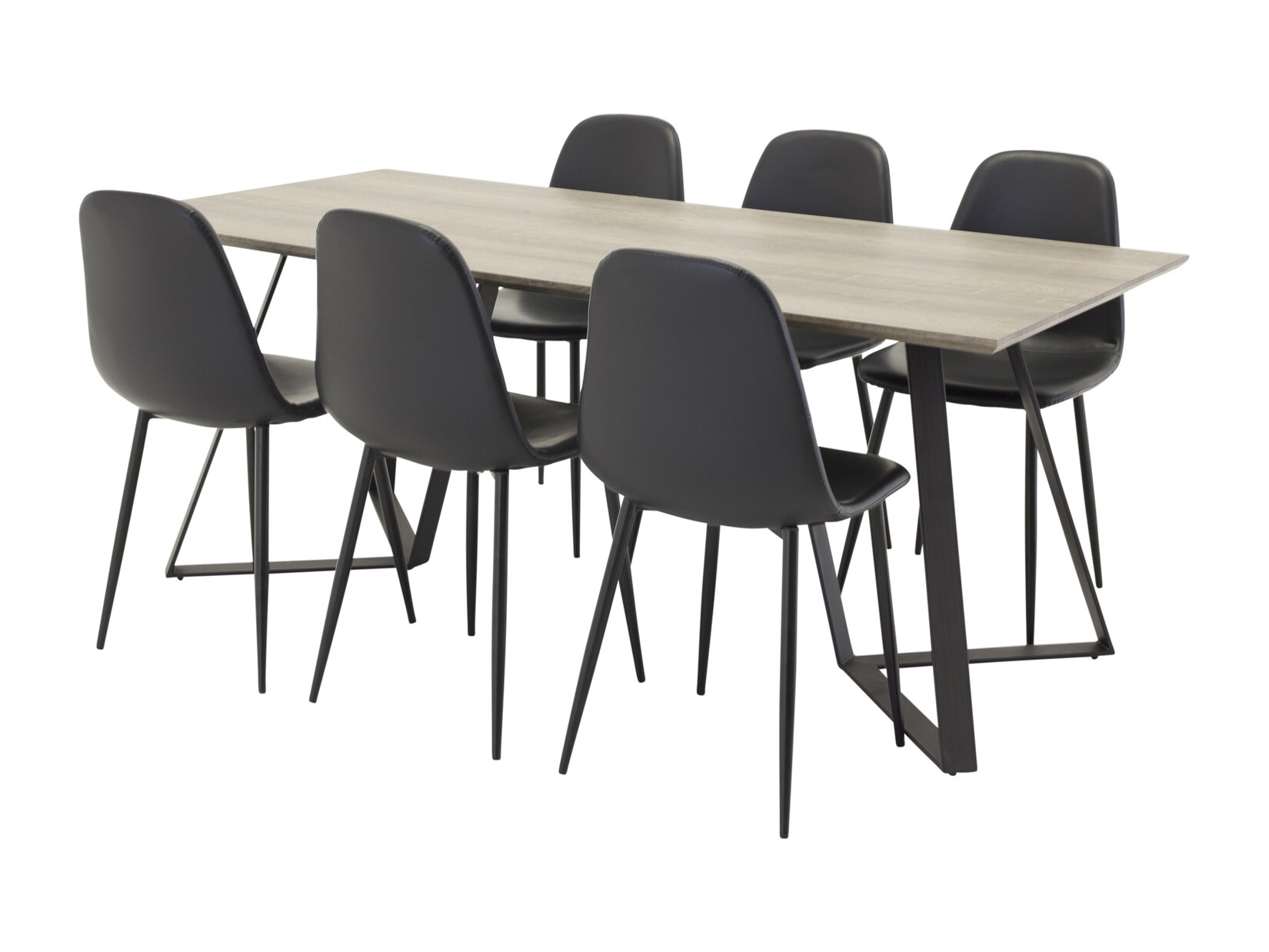 Σετ τραπεζαρίας Dallas 1353 (Μαύρο)