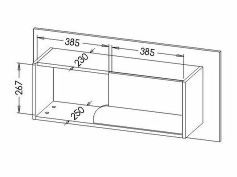 Wall shelf Lomteo 108