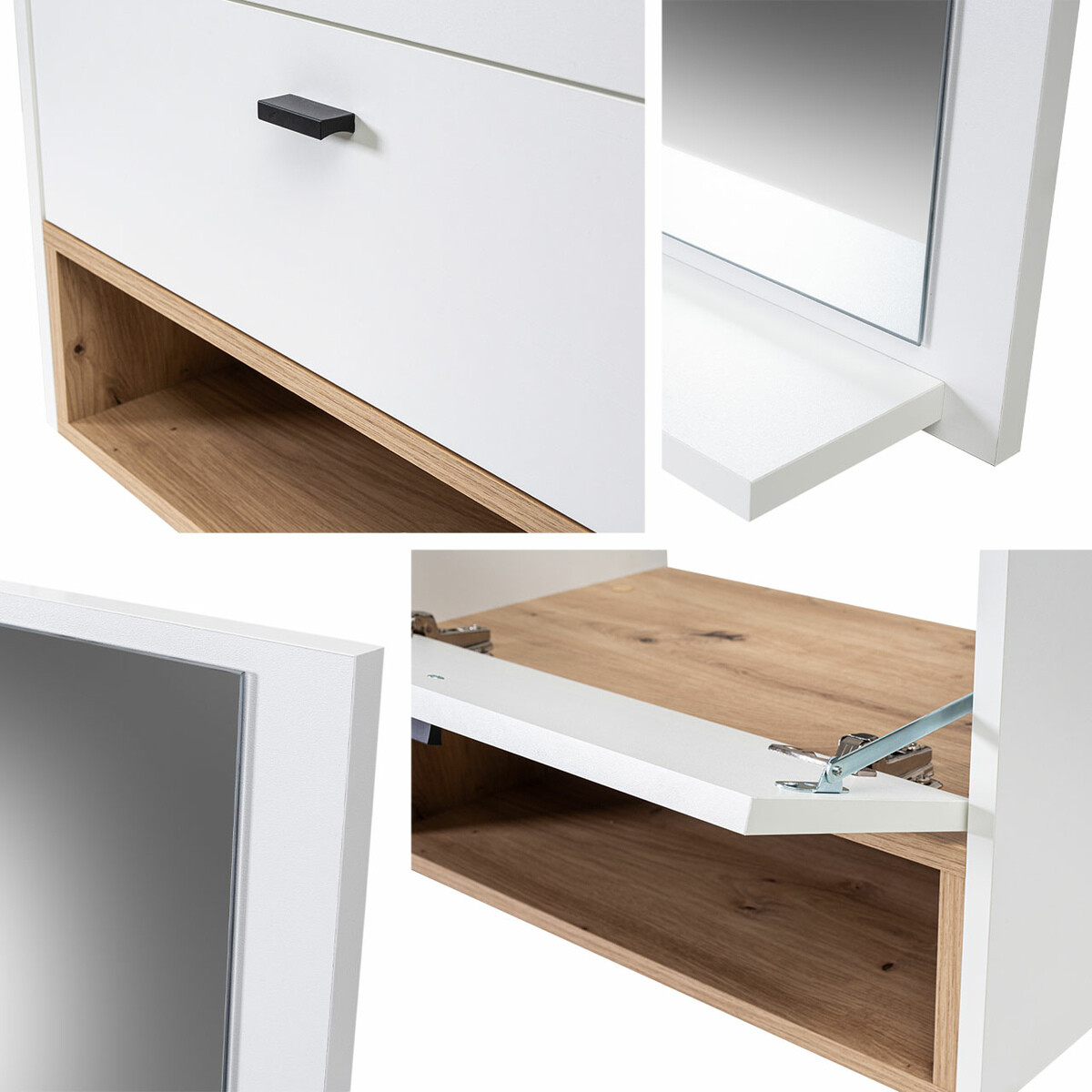 Bathroom set Velum I (White + Artisan oak)