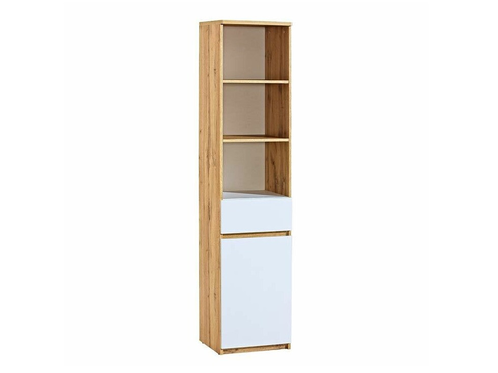 Bookcase Evaropha 102 (Wotan Oak + White)