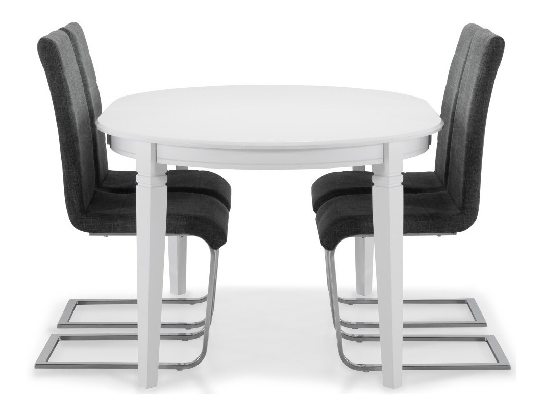 Σετ τραπεζαρίας Scandinavian Choice 565 (Γκρι + Ασημί)