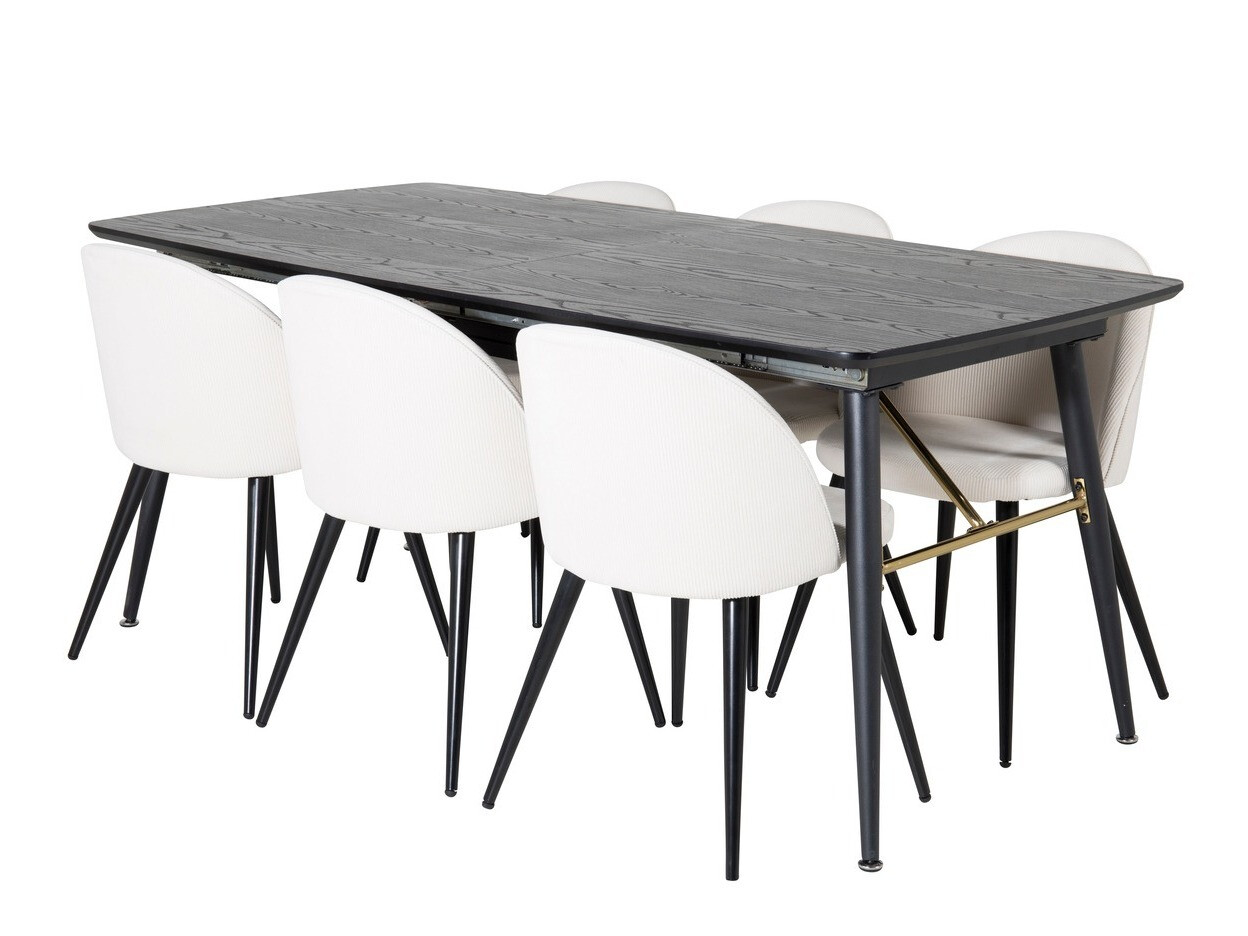 Dining set Dallas 1447 (Beige + Black)