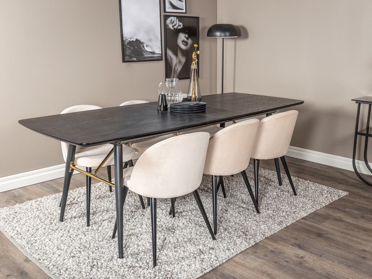 Dining set Dallas 1449 (Beige + Black)