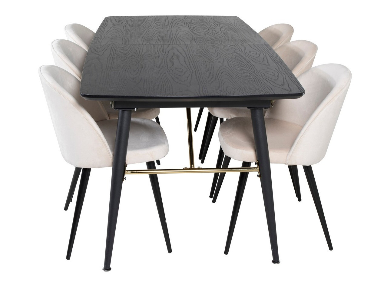 Dining set Dallas 1449 (Beige + Black)