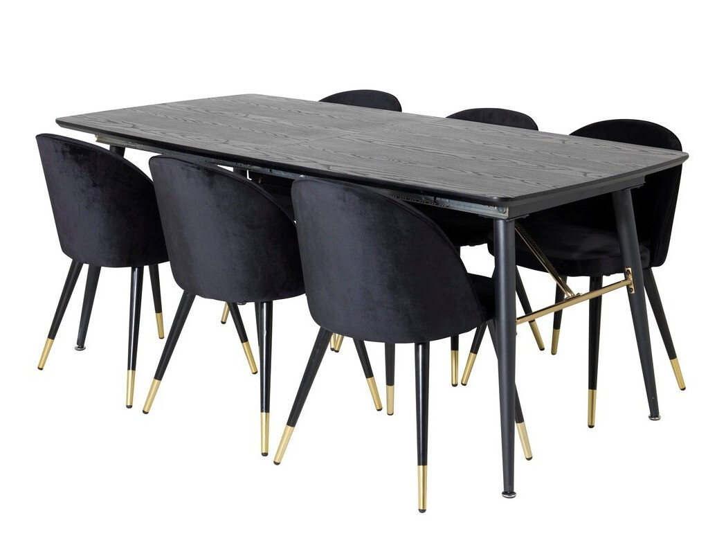 Dining set Dallas 1451 (Black)