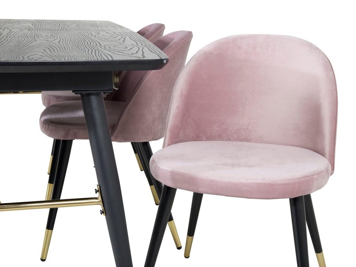 Dining set Dallas 1451 (Pink + Black)