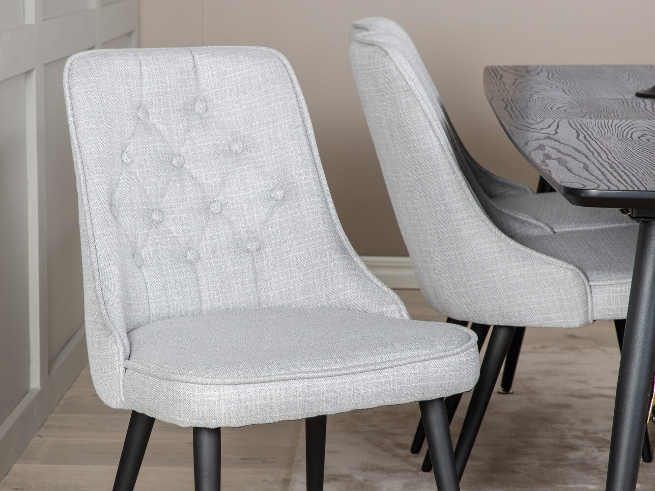 Dining set Dallas 1454 (Grey + Black)