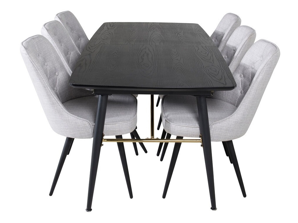 Dining set Dallas 1454 (Grey + Black)