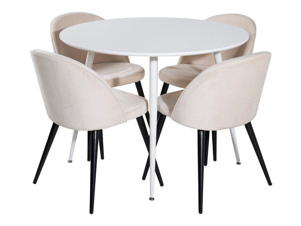 Dining set Dallas 1536 (Beige + Black)