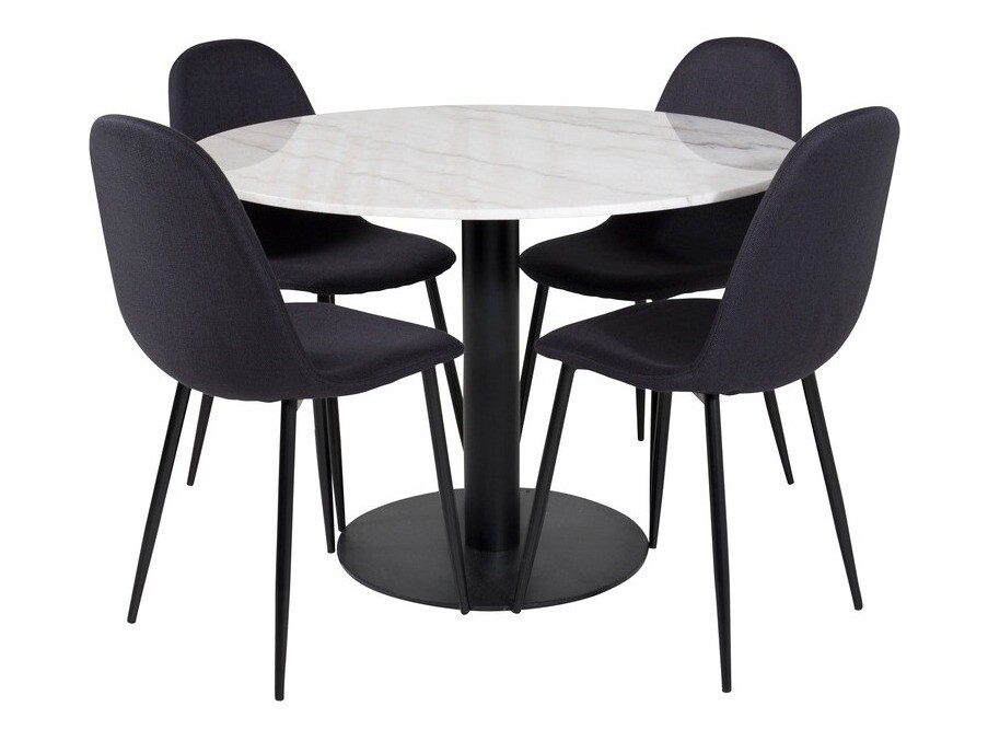 Σετ τραπεζαρίας Dallas 1613 (Μαύρο)