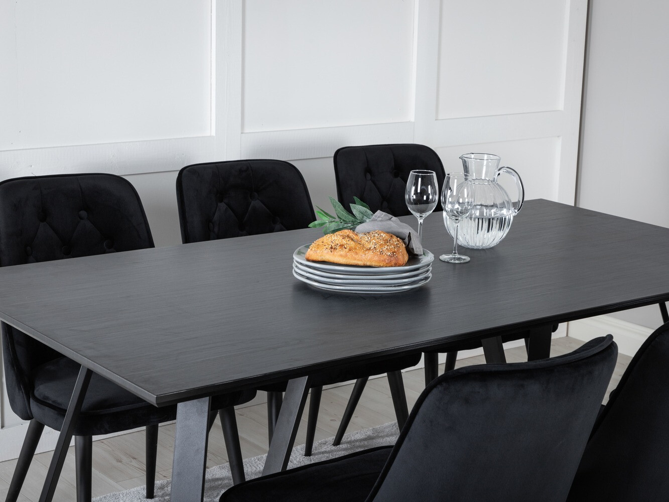 Dining set Dallas 1628 (Black)