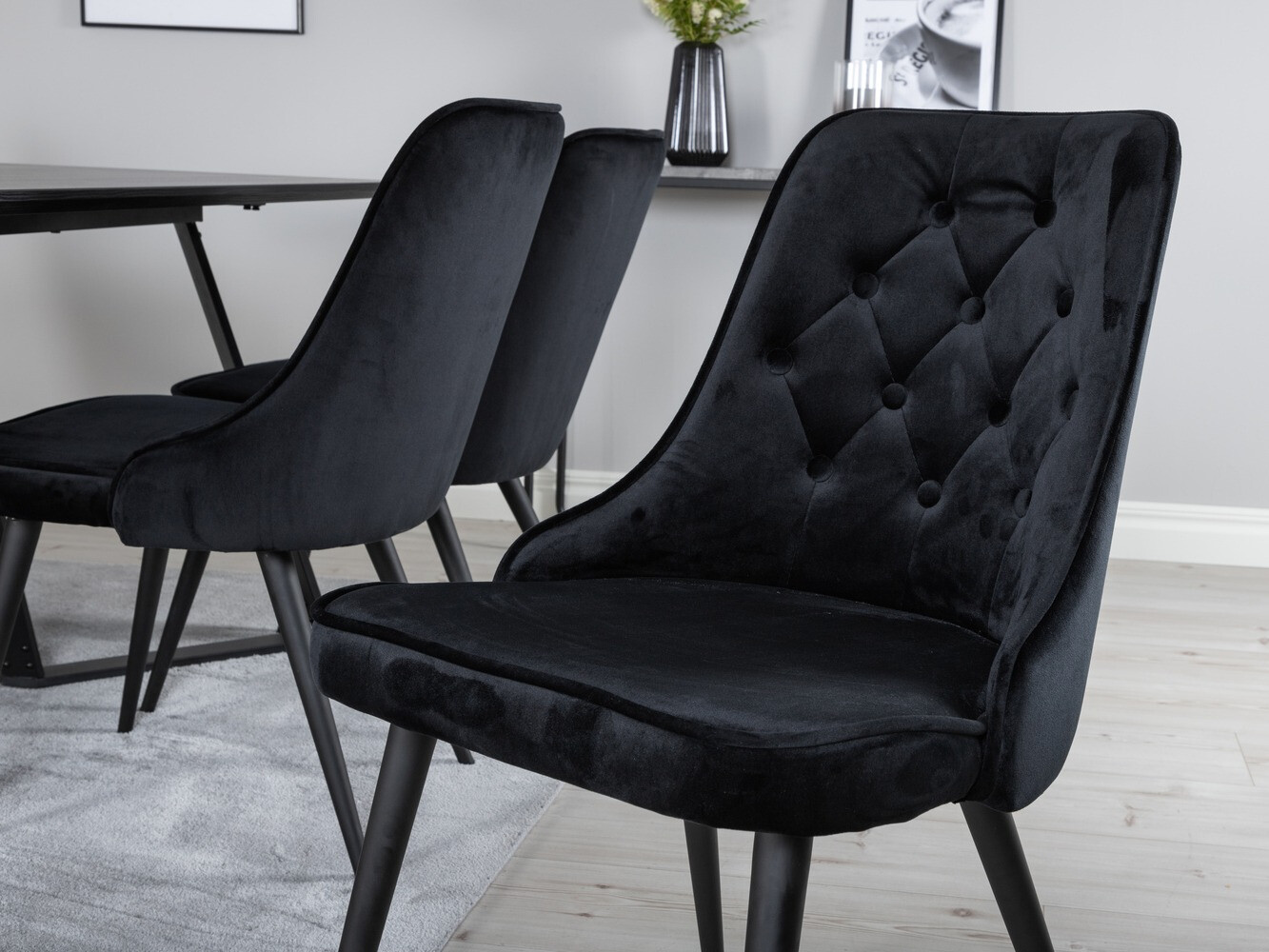 Dining set Dallas 1628 (Black)