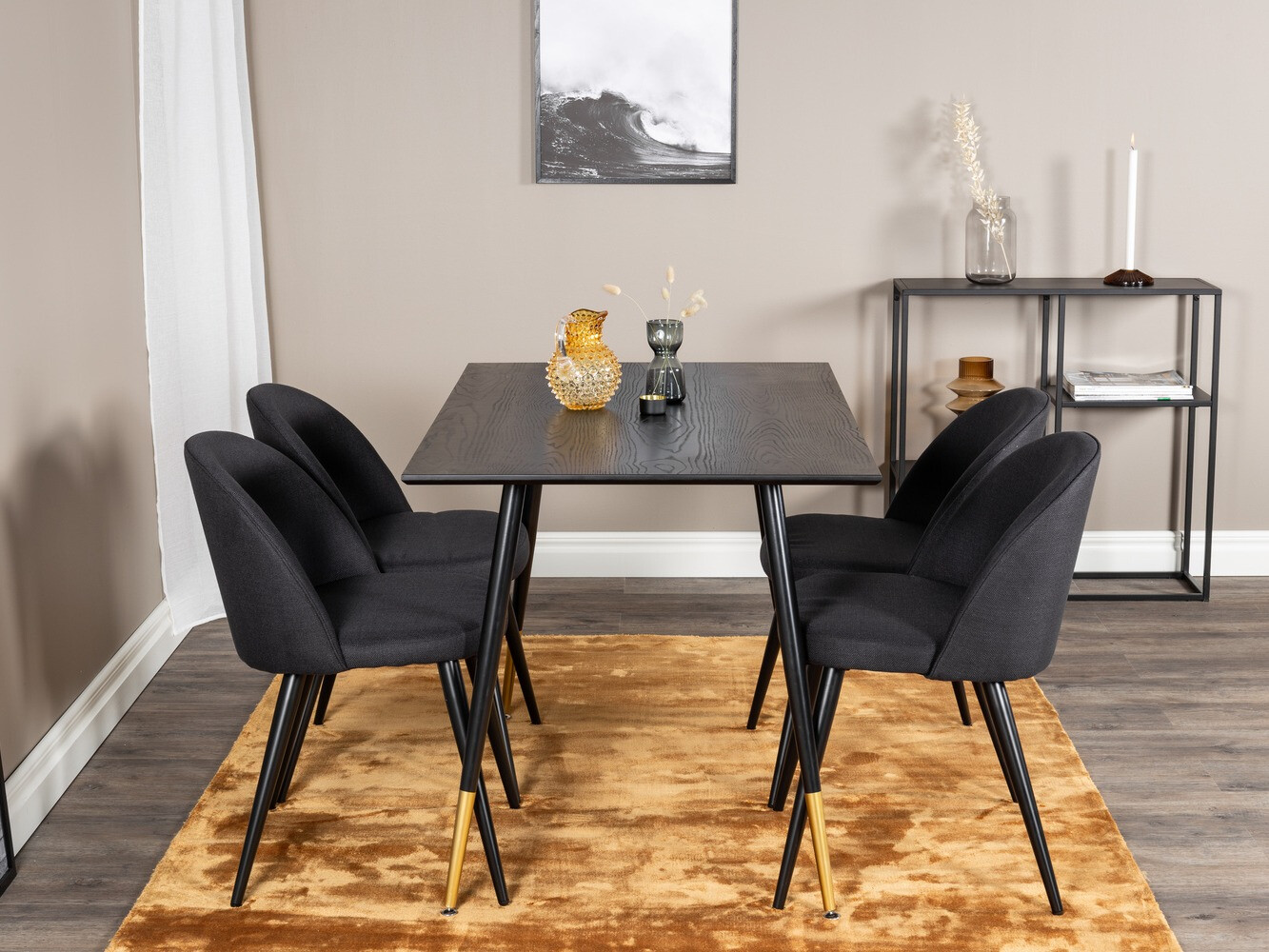 Dining set Dallas 1692 (Black)